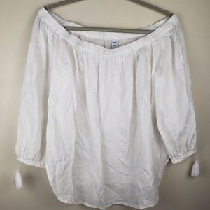 Cotton Blend Embroidered Blouse